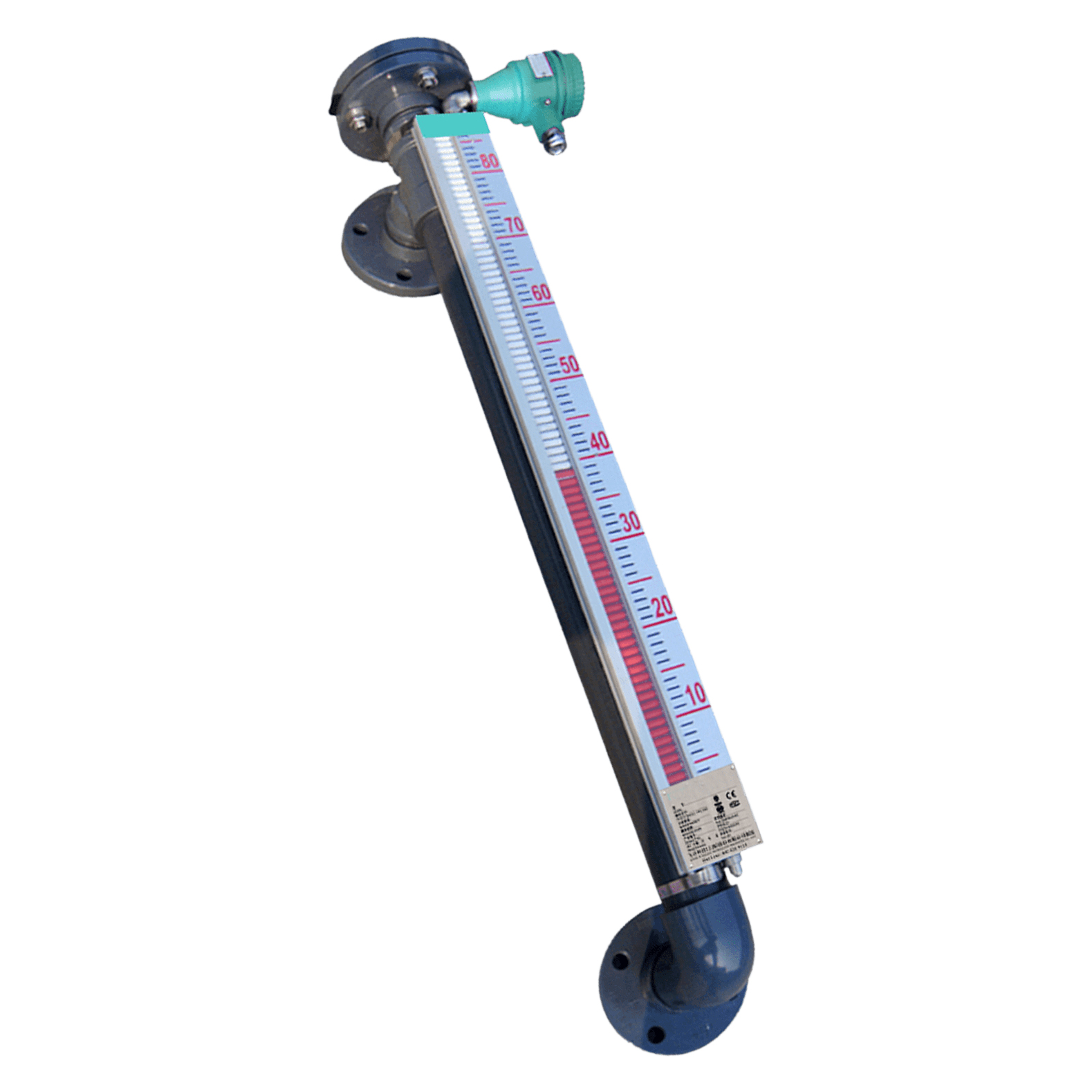 磁翻板液位计-不锈钢衬四氟防腐型