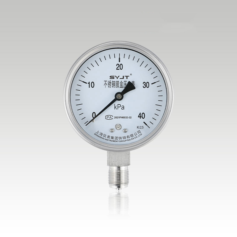 不锈钢膜盒压力表