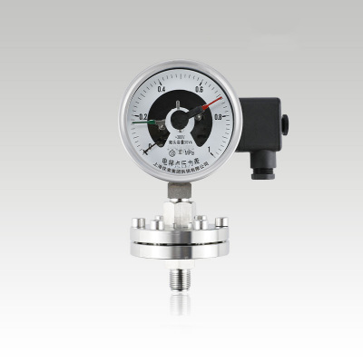 YXC-100BF-ML螺纹不锈钢电接点隔膜压力表